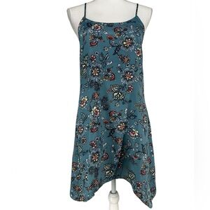 TRIXXI / Teal Satin Style Dress / Small